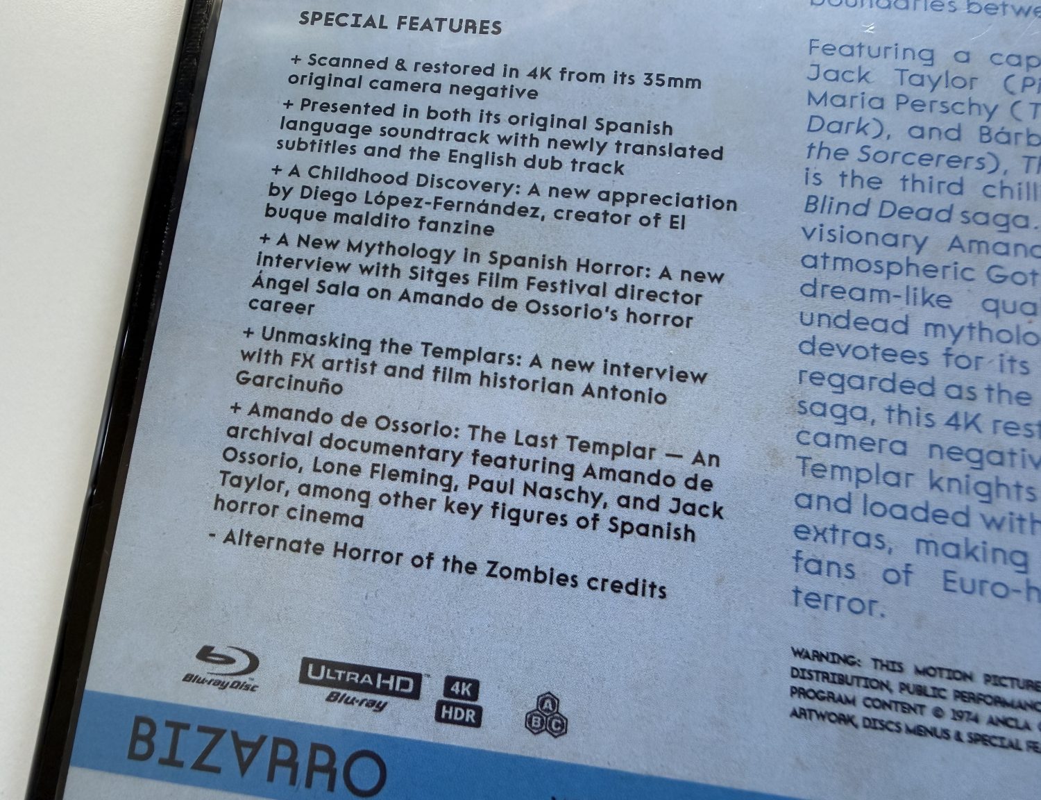 El buque maldito Blu-ray - Amaray back details