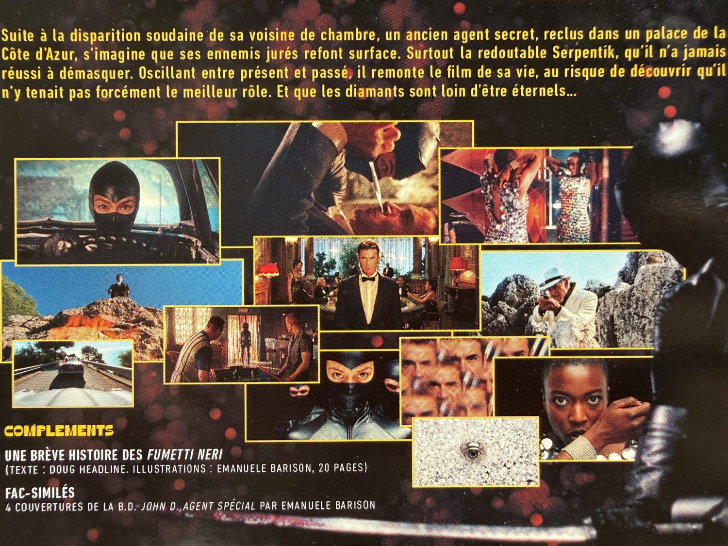 Reflet dans un diamant mort Blu-ray - Digipack back cover detail
