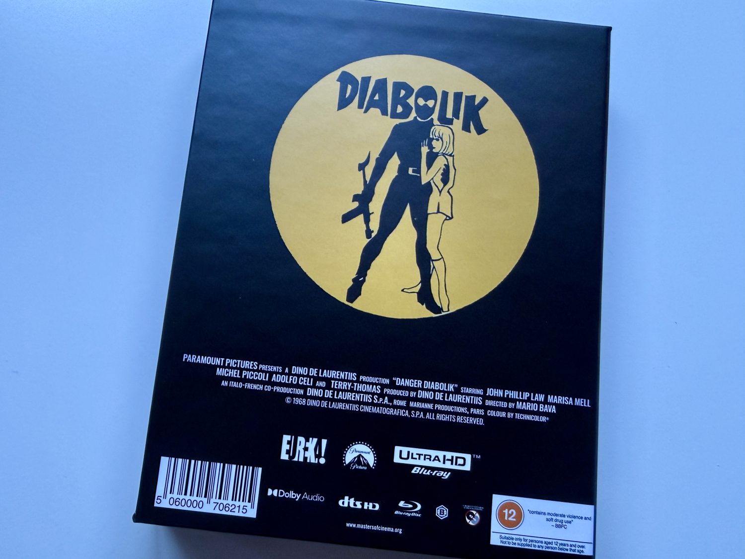 Danger: Diabolik 4K Eureka - Box set back