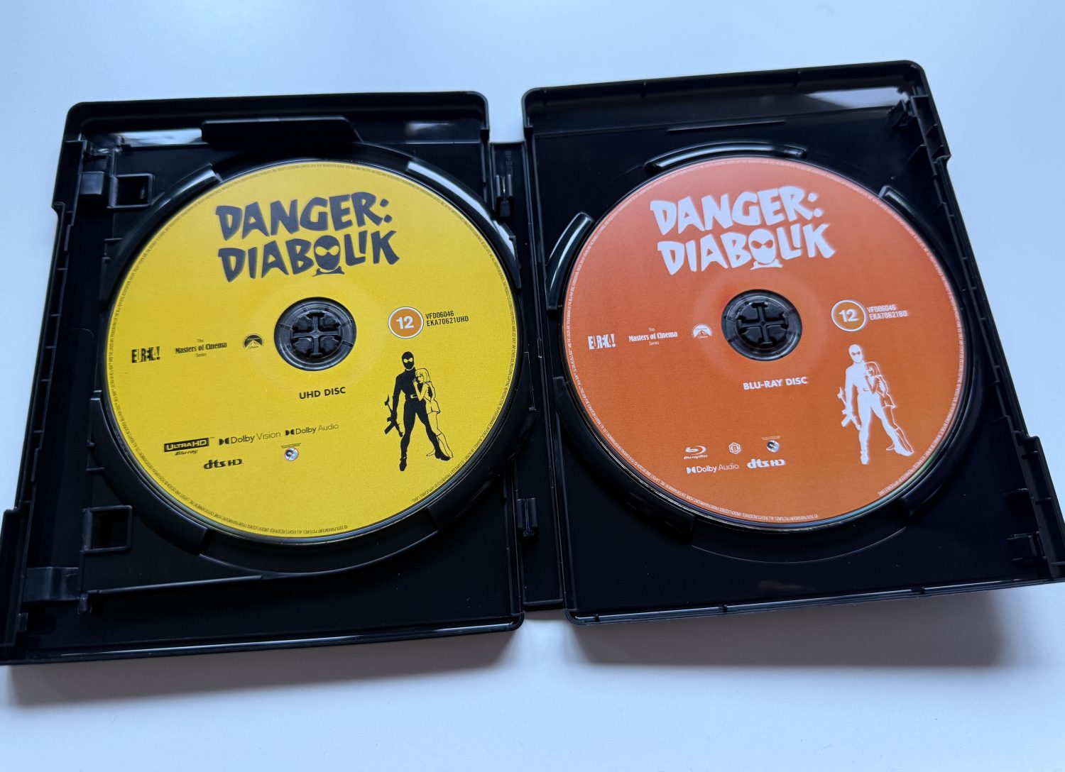 Danger: Diabolik 4K Eureka - Amaray discs