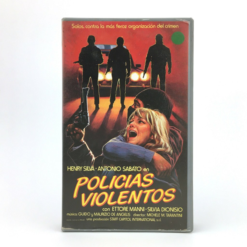 Portada del VHS de Policías violentos
