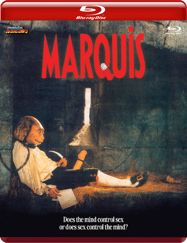 Carátula del Blu-ray de Marquis, dirigida por Henri Xhonneux en 1989