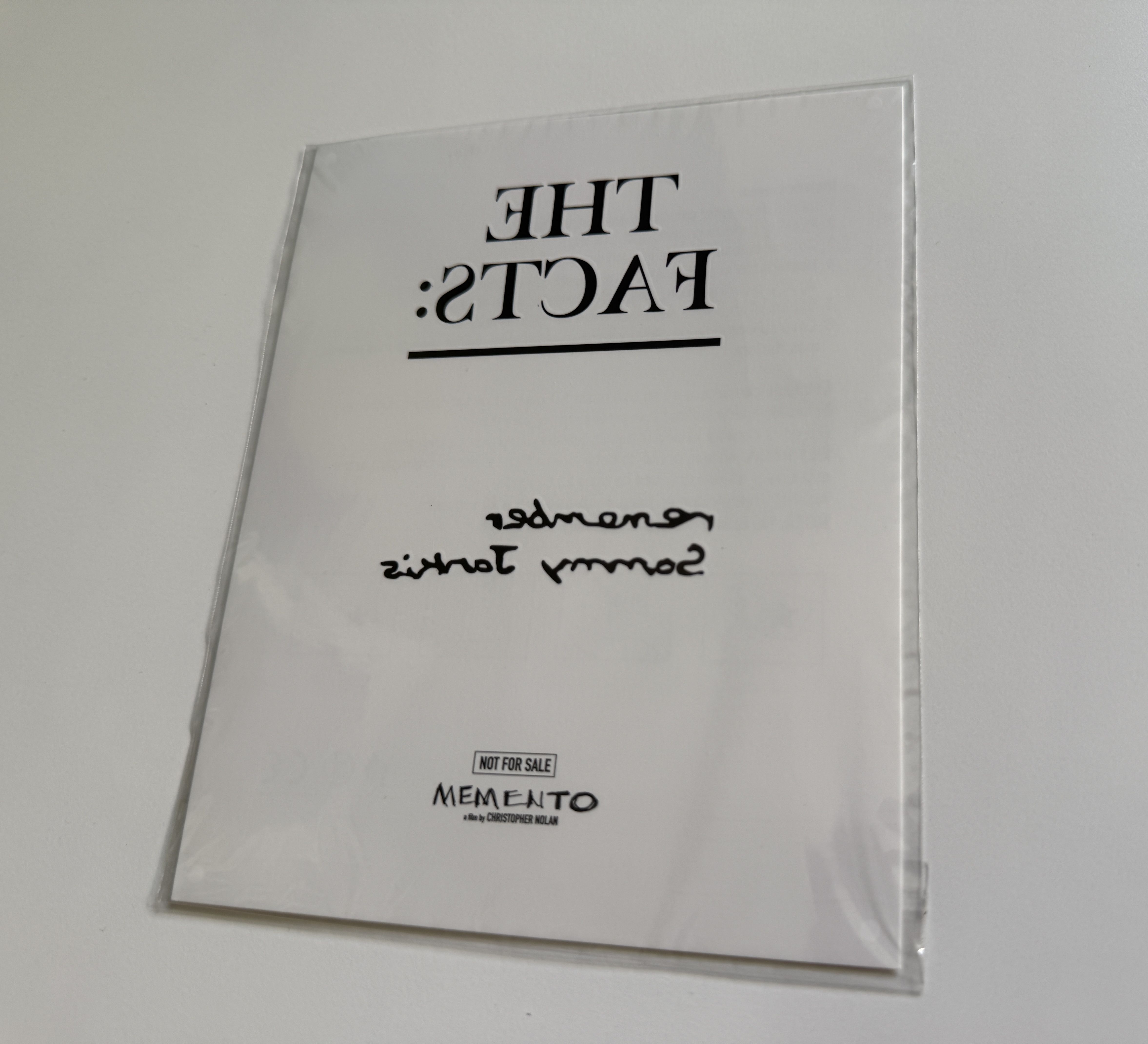 Memento 4K Selecta Vision - Tatuaje