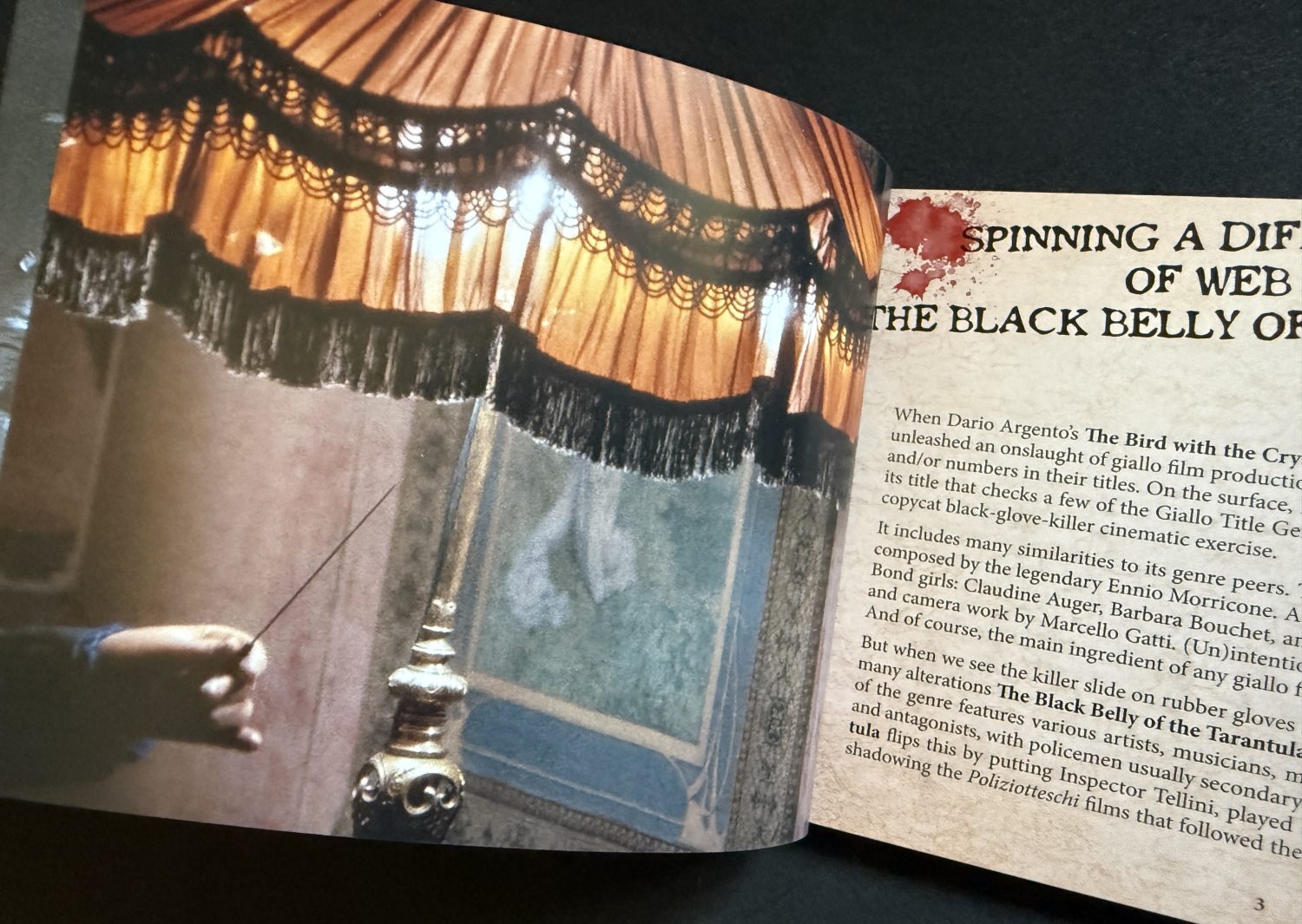 The Black Belly of the Tarantula 4K box - Booklet pages 2
