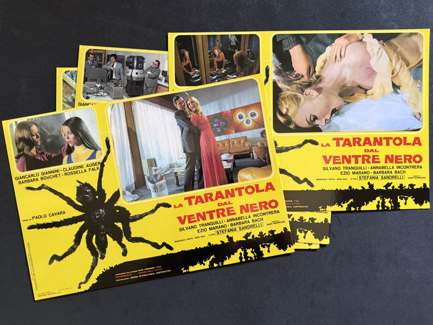 The Black Belly of the Tarantula 4K box - Lobby Cards