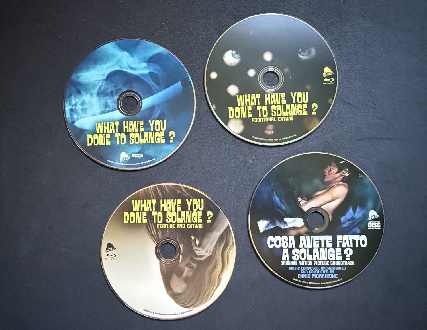 What Have You Done To Solange? 4K Box Set - Discs