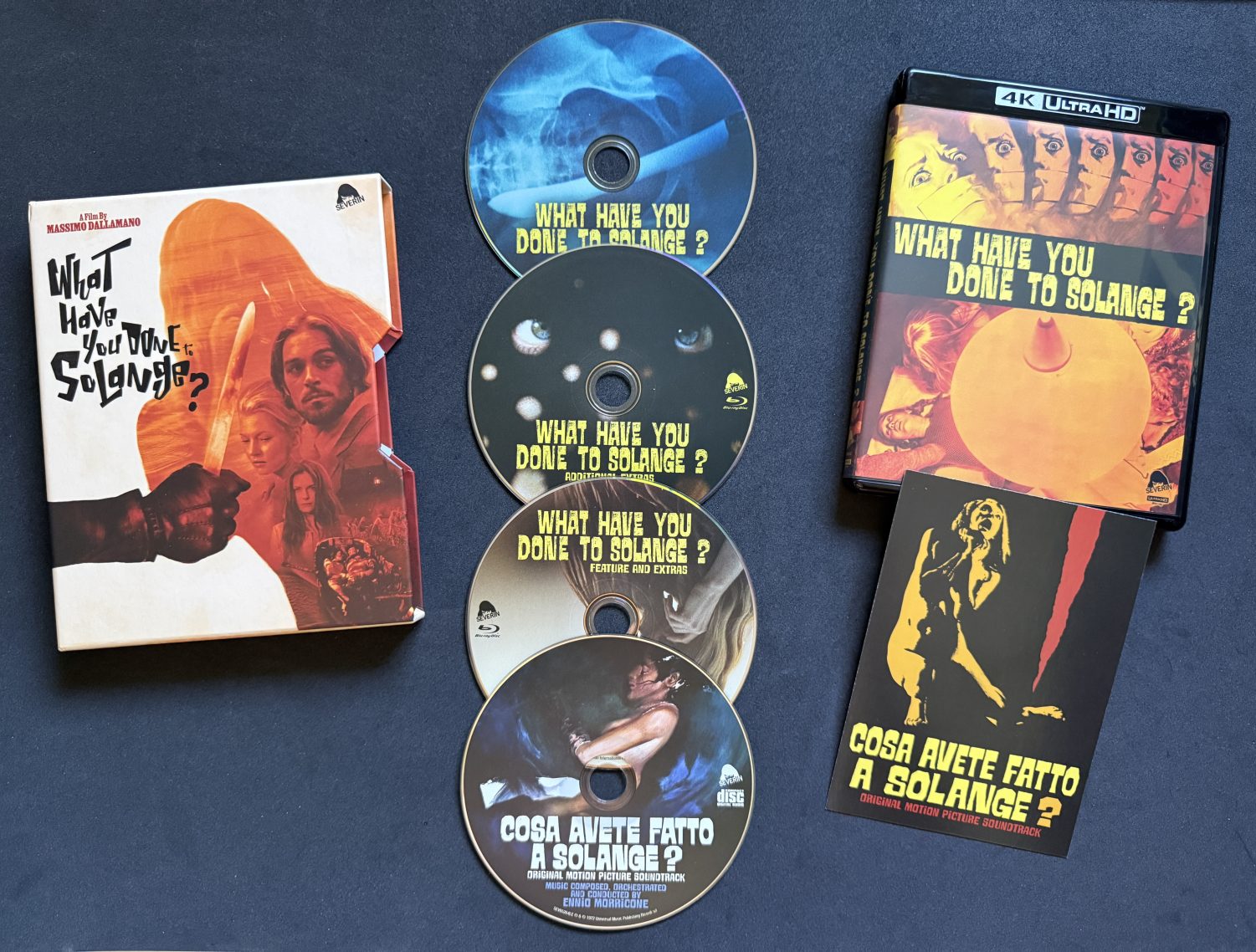 What Have You Done To Solange? 4K Box Set - Contents displayed