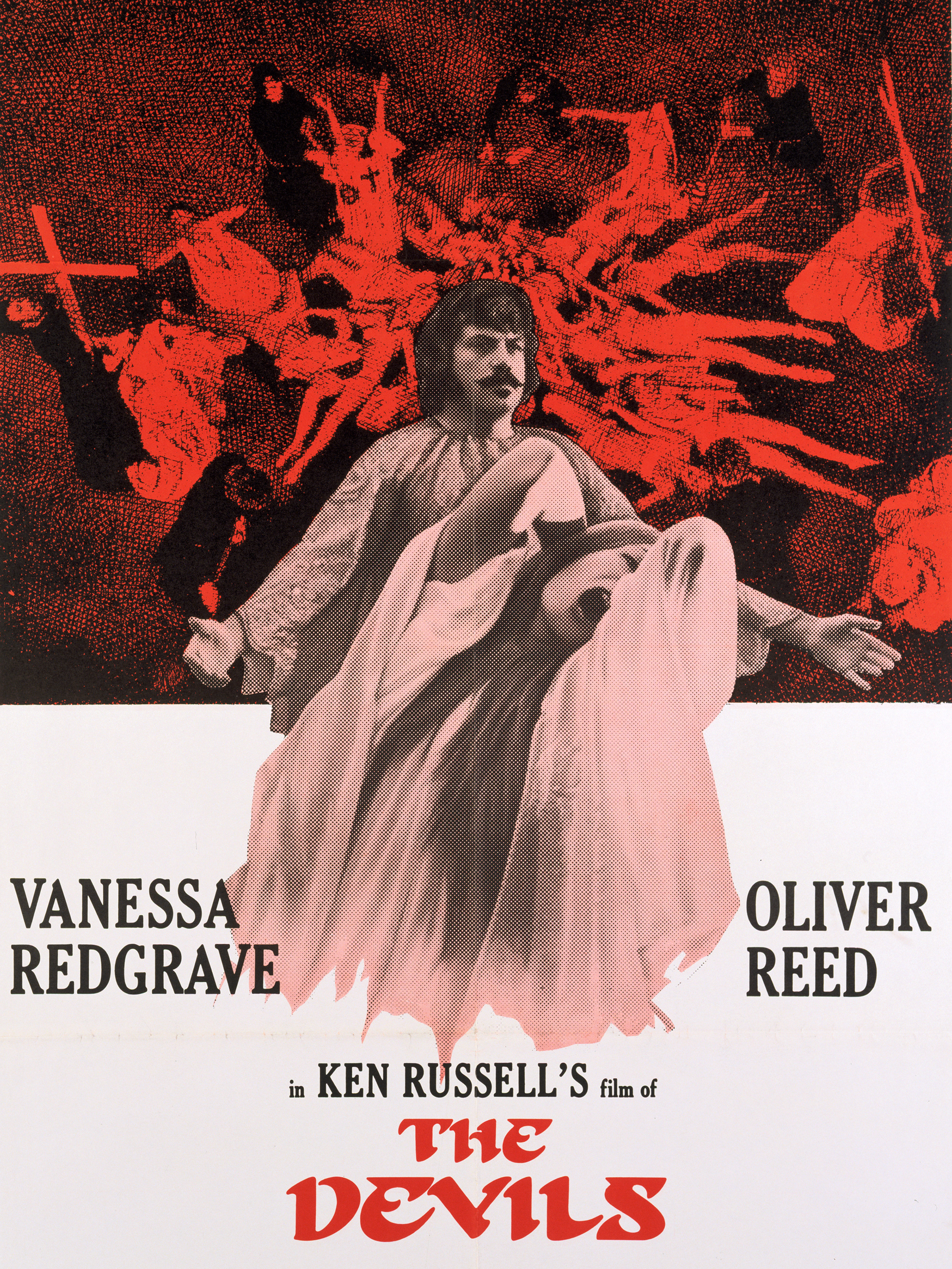 Póster original de The Devils, dirigida por Ken Russell